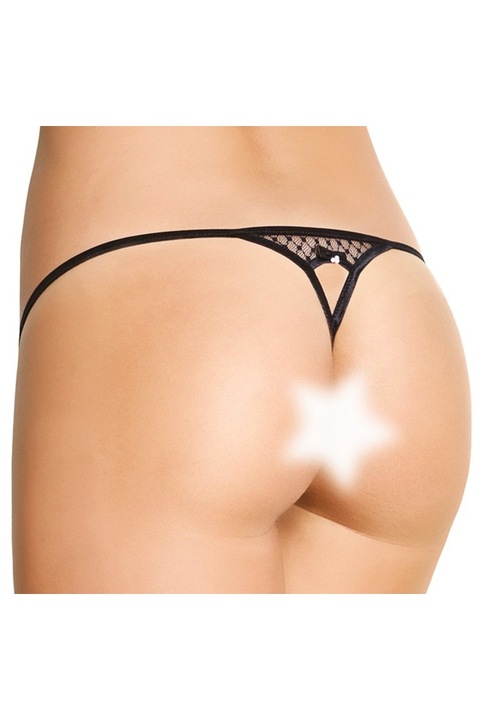 Softline G-String 2415 tanga, kivágással, fekete, S/L-es