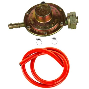 Kit Regulator Gaz cu Furtun 1m si Coliere Fixare Incluse Kit Regulator Gaz cu Furtun 1m si Coliere Fixare Incluse