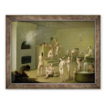 Tablou inramat - I. Letunov - Baie rusa, 60 x 80 cm Tablou inramat - I. Letunov - Baie rusa, 60 x 80 cm