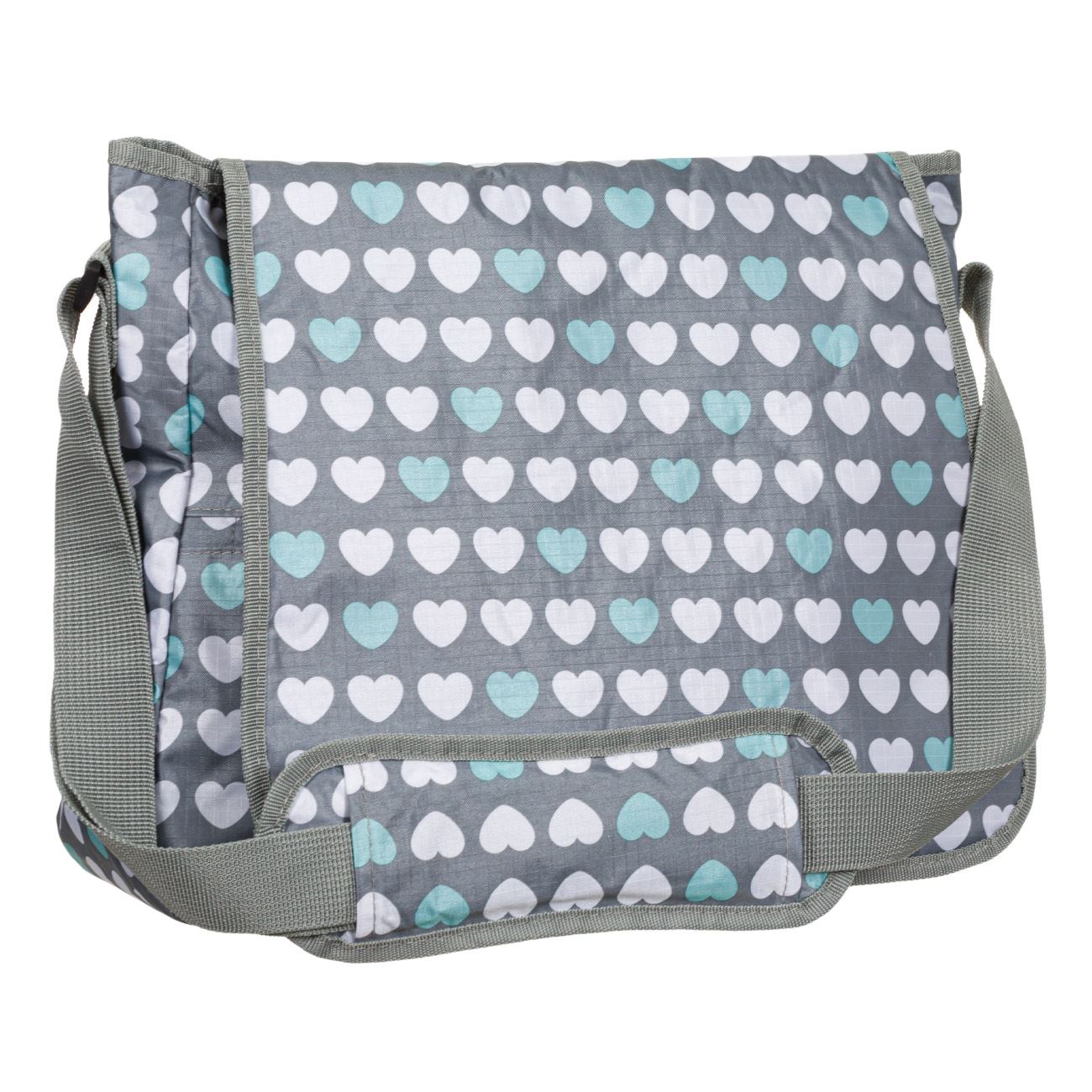 Geanta pentru schimburi, Zola®, cu inimioare, 37.5x12.5x31.5 cm