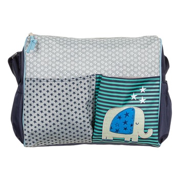 Geanta pentru schimburi, Zola®, cu stelute si elefant , 38x11x29.5 cm Geanta pentru schimburi, Zola®, cu stelute si elefant , 38x11x29.5 cm