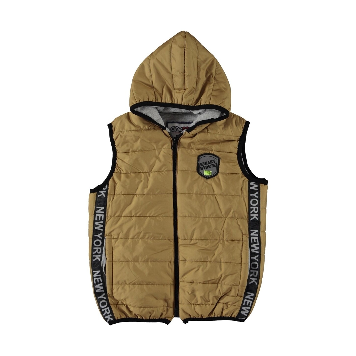 Vesta cu gluga, Fast ride, maro