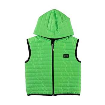 Vesta fete cu gluga, Boni, verde neon Vesta fete cu gluga, Boni, verde neon