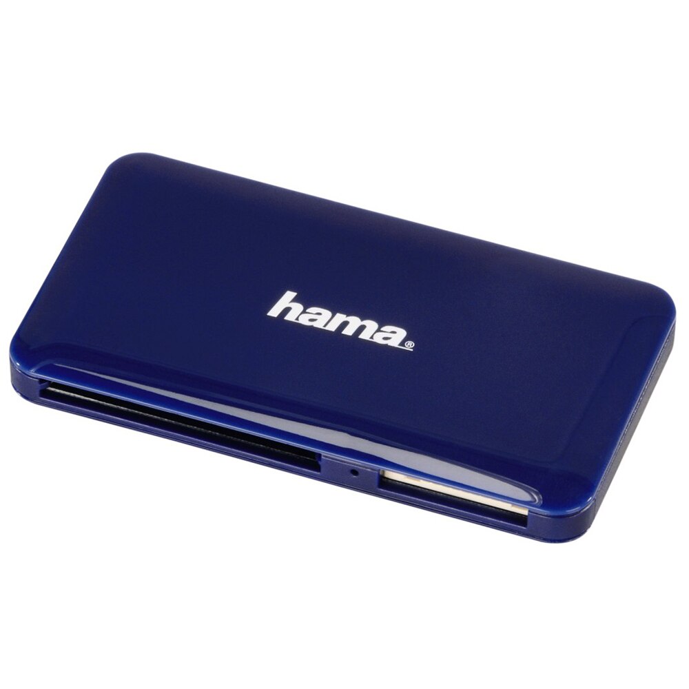Card reader Hama Slim, USB 3.0, Albastru