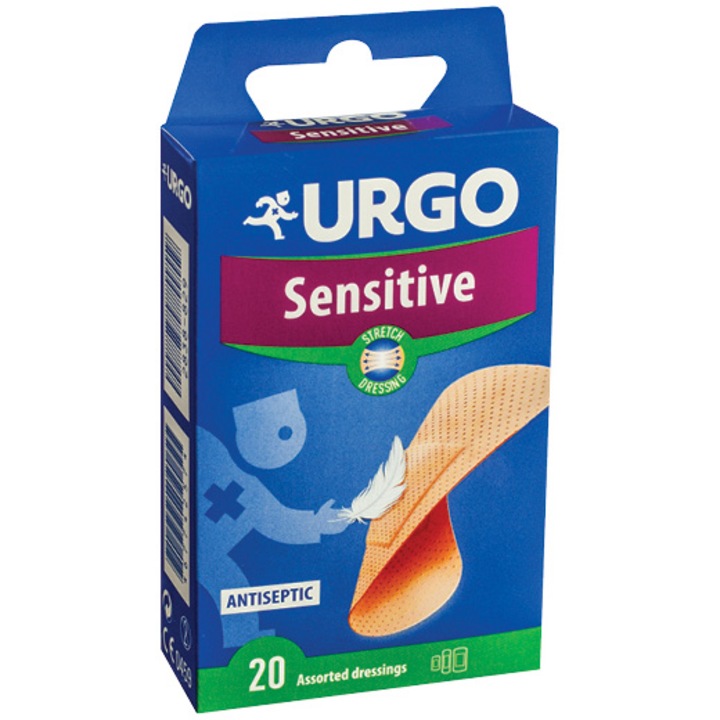 Plasturi Sensitive Stretch Multiextensibil Urgo, 20 bucati