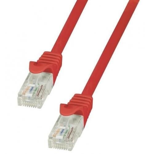 Cablu UTP, Logilink, Patchcord ,CAT 5, 10m, rosu
