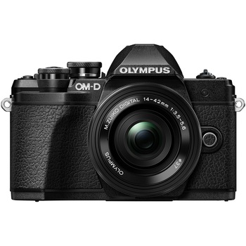 Aparat foto Mirrorless Olympus E-M10 Mark III, 16MP, 4K, Negru + Obiectiv EZ-1442 Pancake, Negru Aparat foto Mirrorless Olympus E-M10 Mark III, 16MP, 4K, Negru + Obiectiv EZ-1442 Pancake, Negru