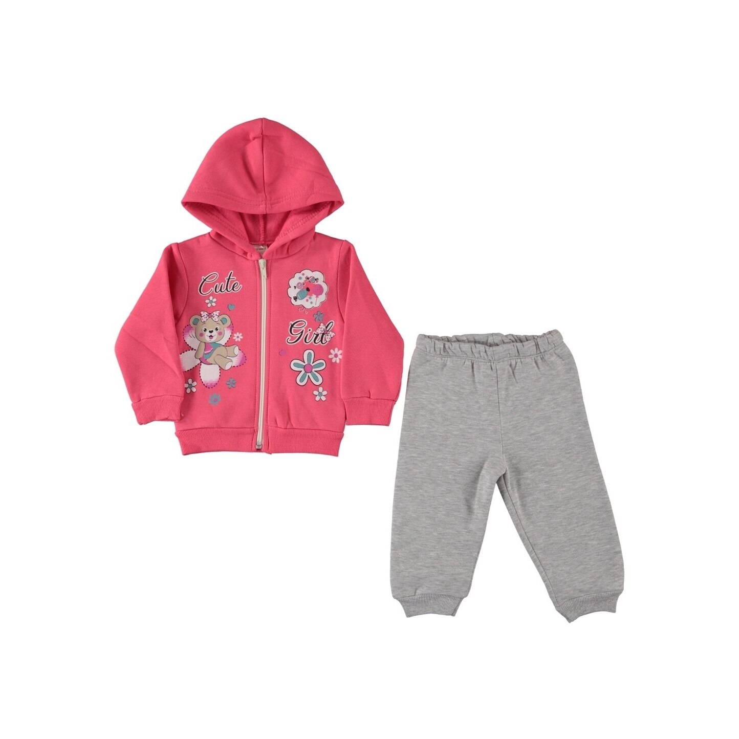 Trening fete, Cute, roz cu floricele