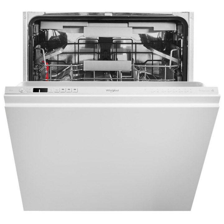 Whirlpool WIO 3C33 E 6.5 beépíthető mosogatógép, 14 terítékes, 10 program, D energiaosztály, fekete