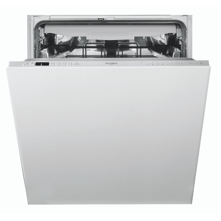 Whirlpool WIC 3C33 PFE Beépíthető mosogatógép, 14 terítékes, 8 program, 6. érzék szenzorprogram, 9.5L vízfogyasztás, D energiaosztály, fehér