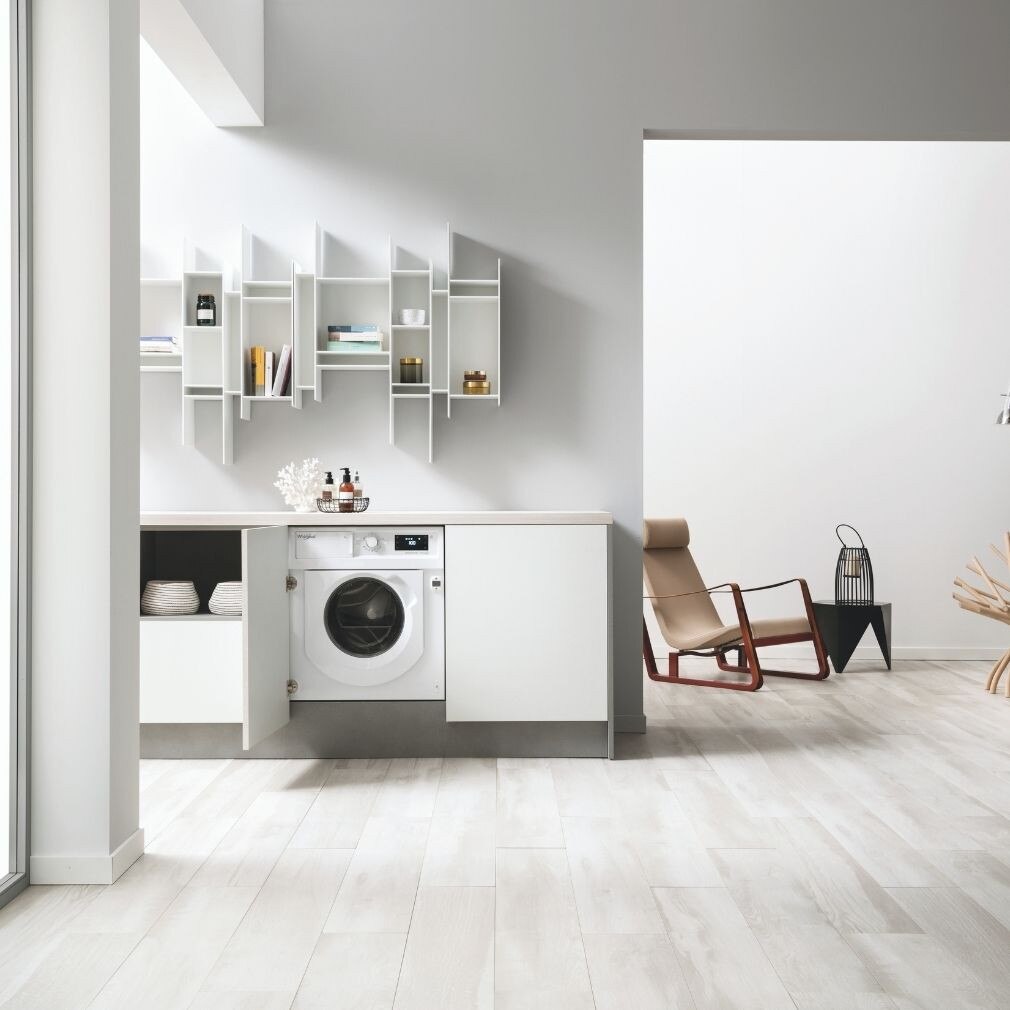 Whirlpool BI WMWG 71483E EU N Masina de spalat cu incarcare frontala incorporata, 7kg, 1400 rpm, 60cm, clasa energetica D, alb