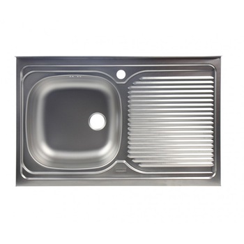 Chiuveta bucatarie inox, Franke SBL 711, pe masca, 80 x 50 cm, dreapta Chiuveta bucatarie inox, Franke SBL 711, pe masca, 80 x 50 cm, dreapta