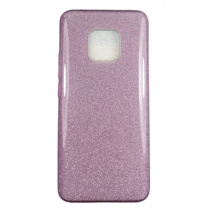 Husa compatibila cu Huawei Mate 20 Pro, Silicon cu sclipici Glitter, Mov