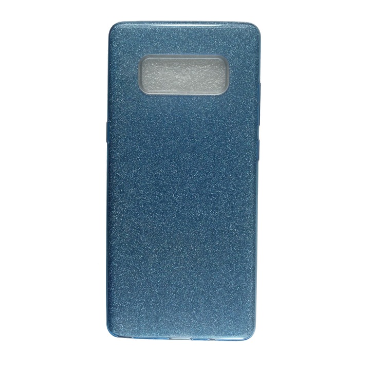 Husa compatibila cu Samsung Galaxy Note 8, Silicon cu sclipici Glitter, Albastru