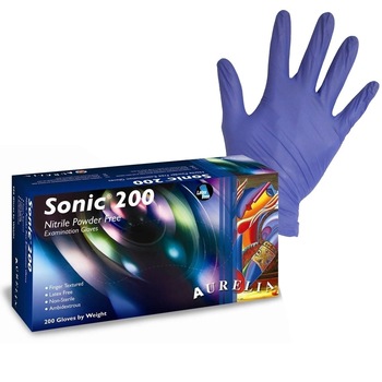 Set 200 bucati Manusi Aurelia Sonic 200, Nitril, Cobalt Blu, nepudrate, marimea S Set 200 bucati Manusi Aurelia Sonic 200, Nitril, Cobalt Blu, nepudrate, marimea S