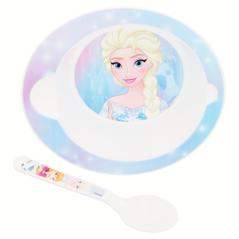 Set Castron + Lingurita Frozen 2 Elsa , 30078, Multicolor