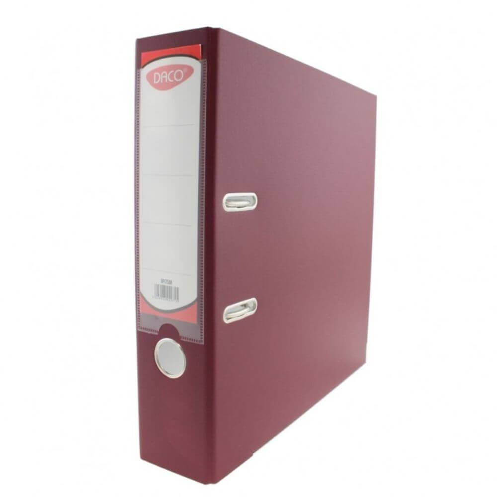 Biblioraft Plastifiat DACO, 75 mm, Visiniu