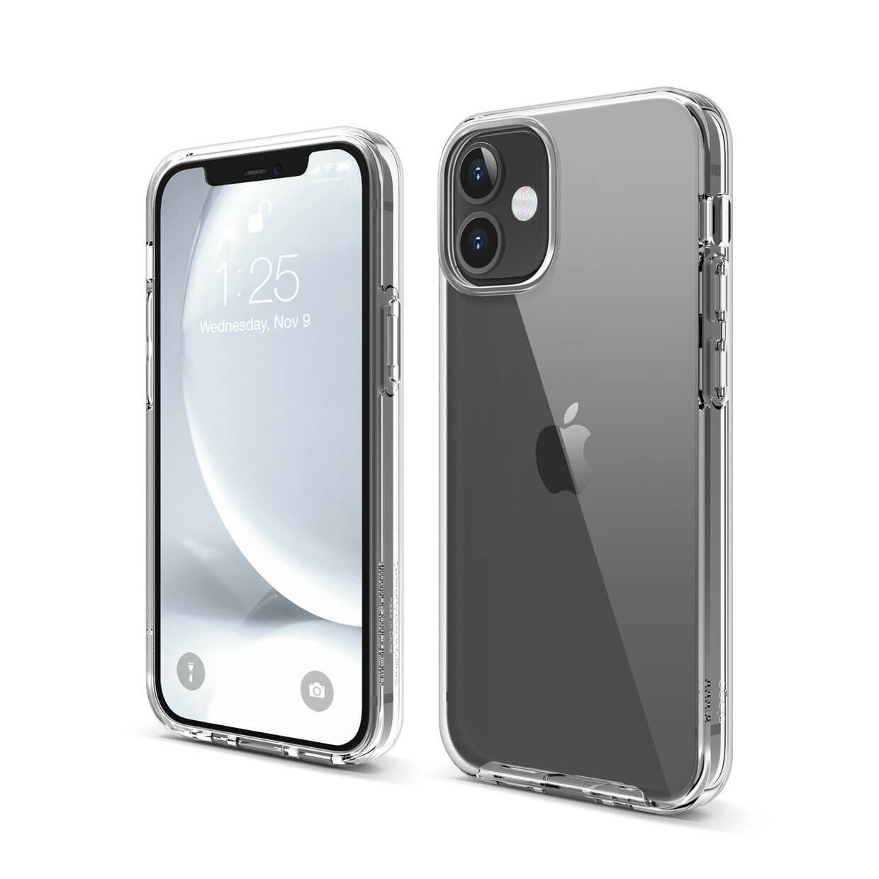Husa hibrida rezistenta la socuri pentru iPhone 12 Mini, Elago Hybrid Case, transparent