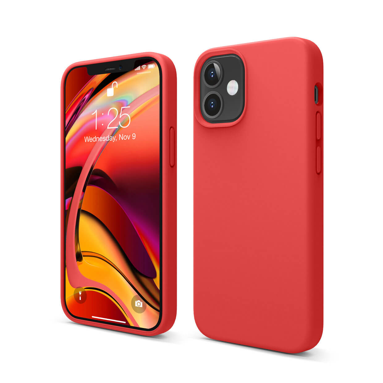 Husa din silicon pentru iPhone 12 Mini, Elago Soft Silicone Case, rosie