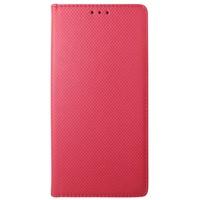 Husa tip carte cu stand Smart Magnet rosie pentru HTC U Ultra