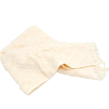 Prosop Flower Bumbac 100%,50x90cm, Crem-Galbui, Egipt Prosop Flower Bumbac 100%,50x90cm, Crem-Galbui, Egipt