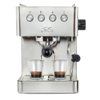 Espressor 3 in 1 Solis, Barista Gran Gusto 1014, functie pre-infuzare si apa calda, presiune 15 bar, capacitate 1.7 L, compact, 1450 W, inox Espressor 3 in 1 Solis, Barista Gran Gusto 1014, functie pre-infuzare si apa calda, presiune 15 bar, capacitate 1.7 L, compact, 1450 W, inox
