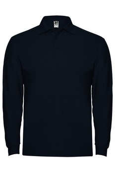 Tricou polo cu maneca lunga barbati, bumbac, Roly Estrella, Bleumarin Tricou polo cu maneca lunga barbati, bumbac, Roly Estrella, Bleumarin