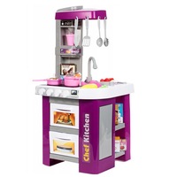 bucatarie copii completa multifunctionala inalta 72 cm cu aragaz cuptor chiuveta si multiple accesorii expressor de cafea lumini si sunete interactive 49 de piese bucatarul talentat mov imagen 38_0_
0