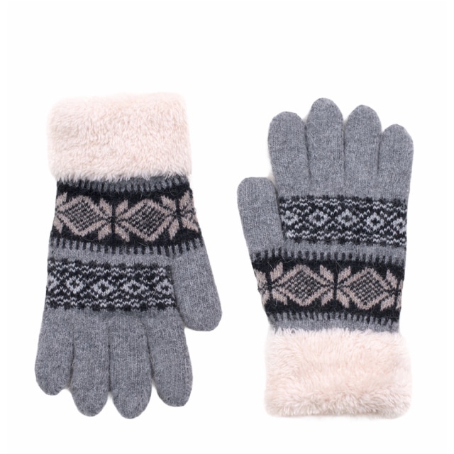 Manusi de dama Art of Polo, gri, cu blanita