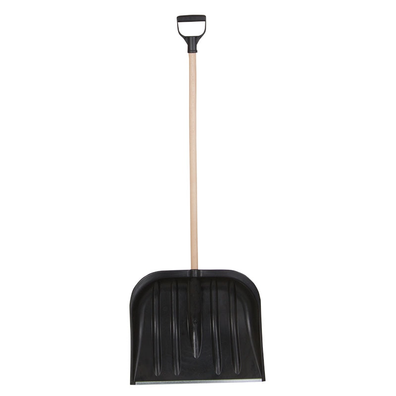 Lopata zapada, plastic rotunjit cu maner de lemn, Profi Tools, 485mm x 395mm