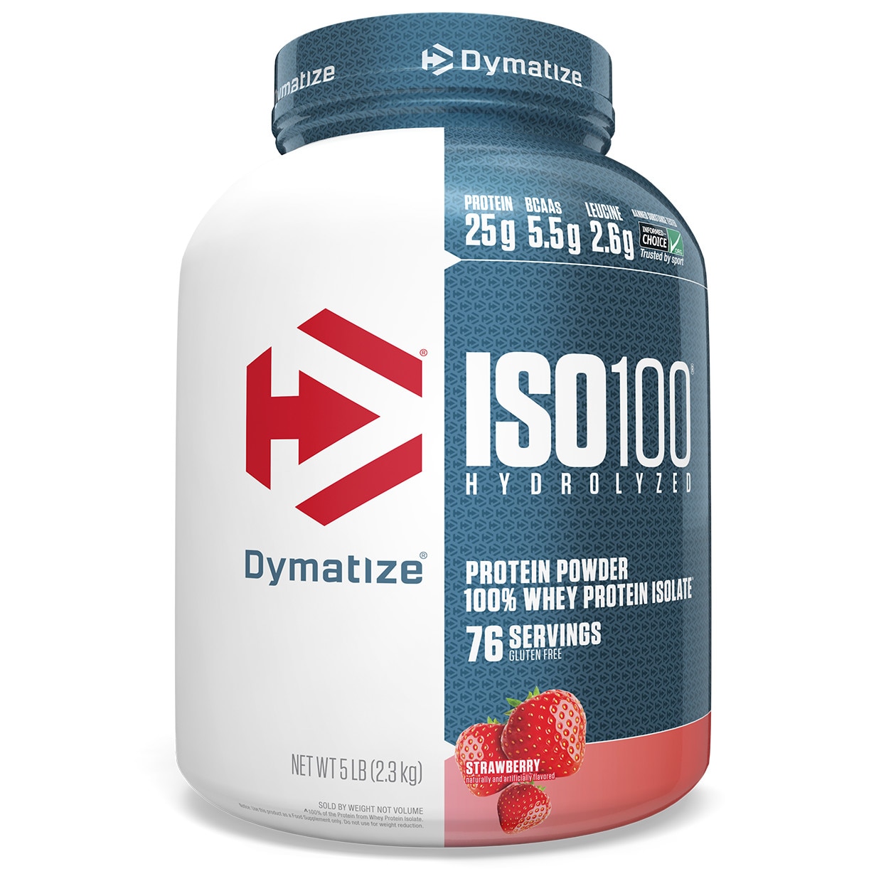 Izolat Proteic Dymatize Iso Capsuni 2.3 Kg