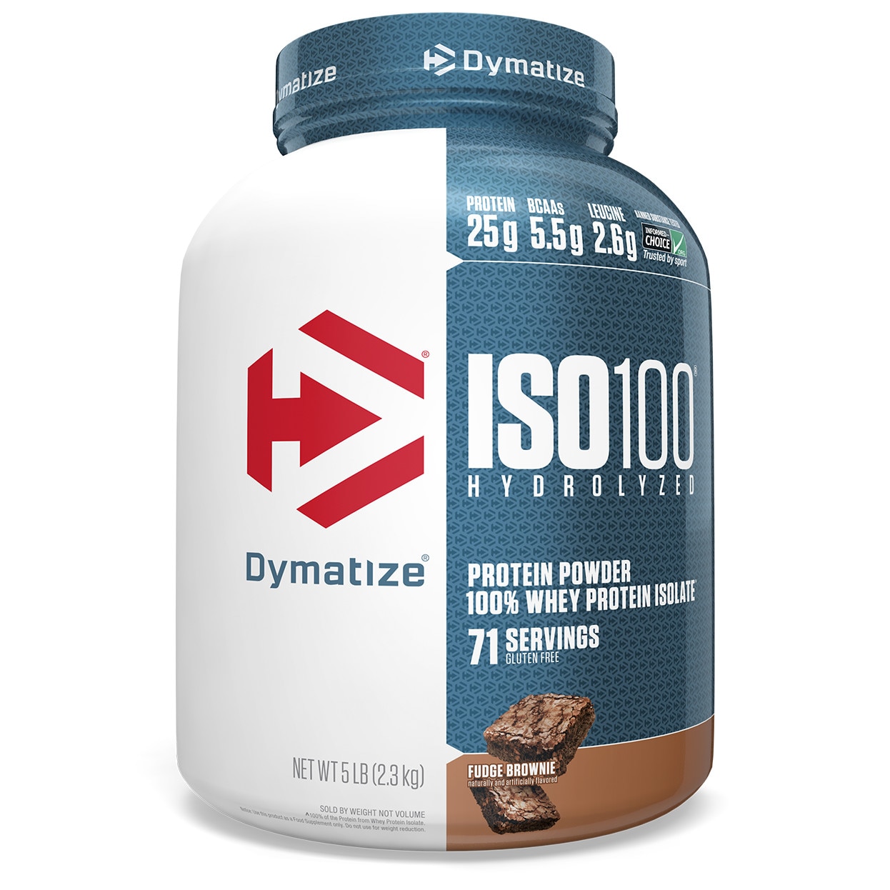 Izolat Proteic Dymatize Iso Fudge Brownie 2.3 Kg