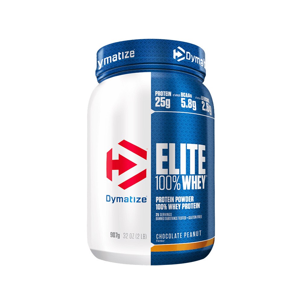 Proteina Dymatize Elite Whey Protein Ciocolata Cu Arahide 0.907 Kg