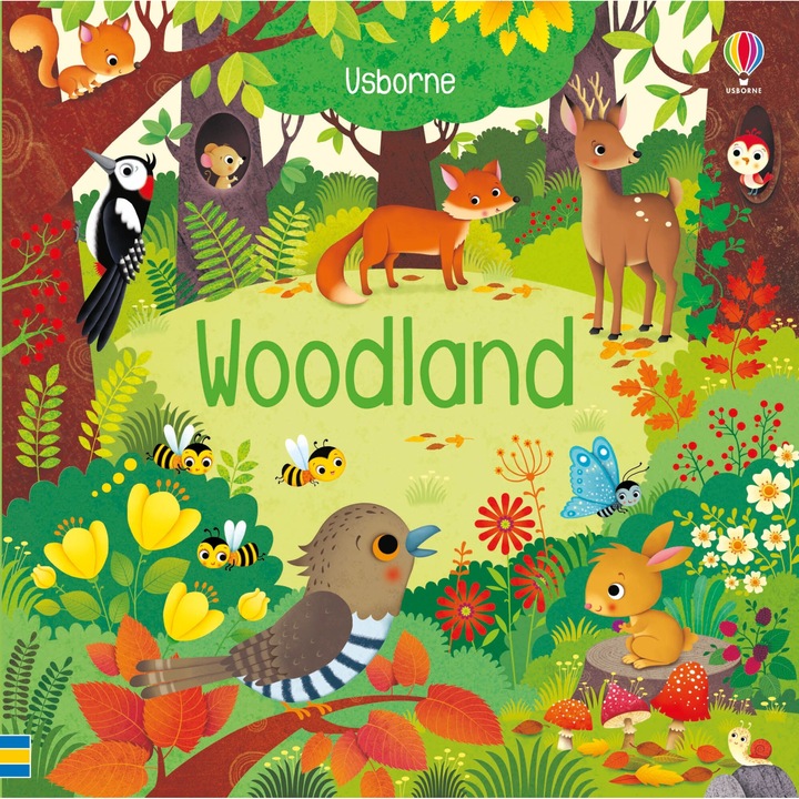 Carte si 3 puzzle-uri, Woodland, Usborne, 3+