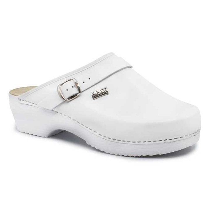 Saboti din piele naturala medicali pentru barbati cu catarama talpa groasa H7