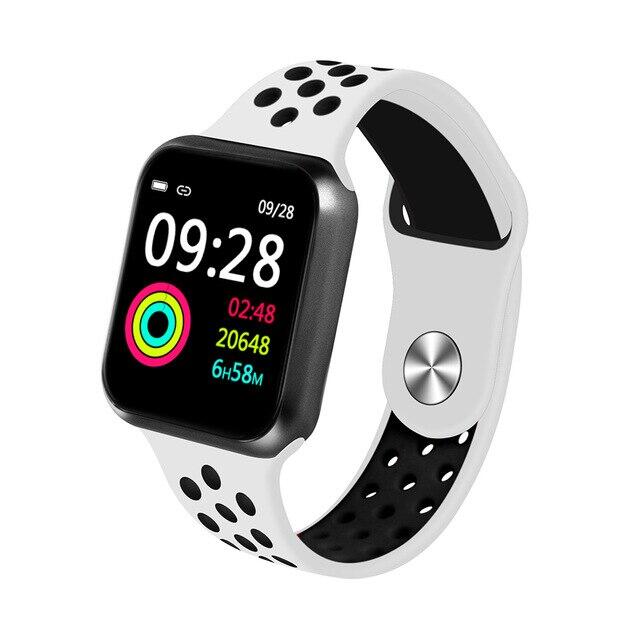 SmartWatch SMARTECH cu Bluetooth, monitorizarea ritmului cardiac, activitati fizice, notificari, functii Fitness S186 Alb