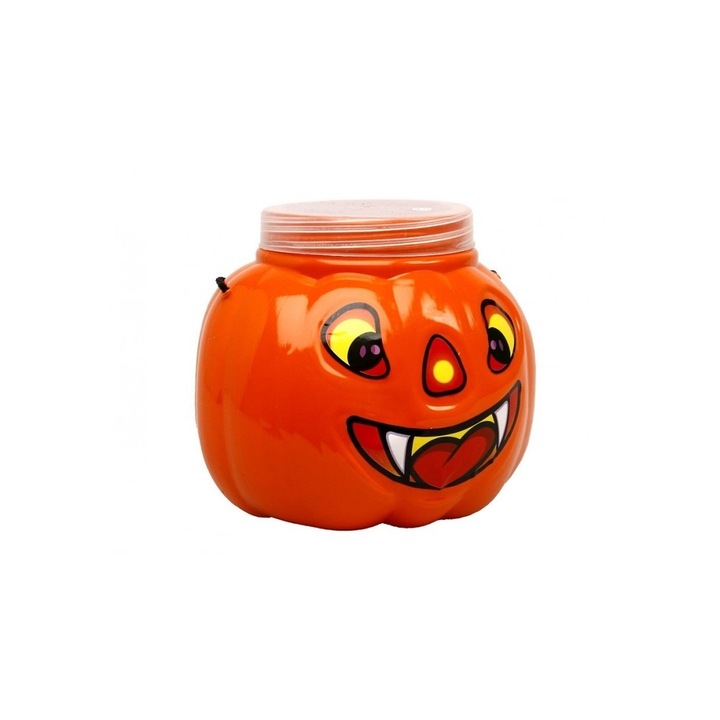 Sütőtök kosár fedővel és fogantyúval, narancssárga, Funny Party Shop
