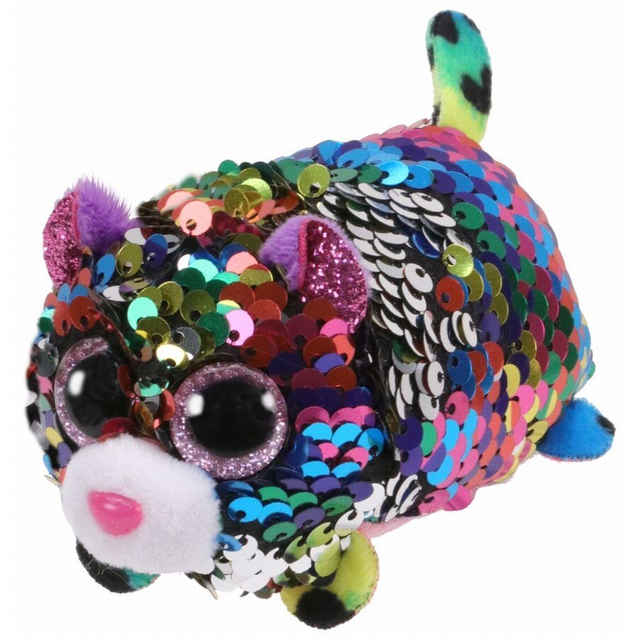 Plus Ty 10cm Teeny Tys Leopardul Dotty Cu Paiete