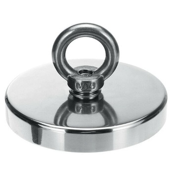Magnet neodim oala D120 mm carlig inelar rotativ magnet fishing 480kg Magnet neodim oala D120 mm carlig inelar rotativ magnet fishing 480kg