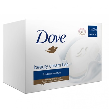 Sapun crema Dove Original, 4 bucati x 100 g Sapun crema Dove Original, 4 bucati x 100 g