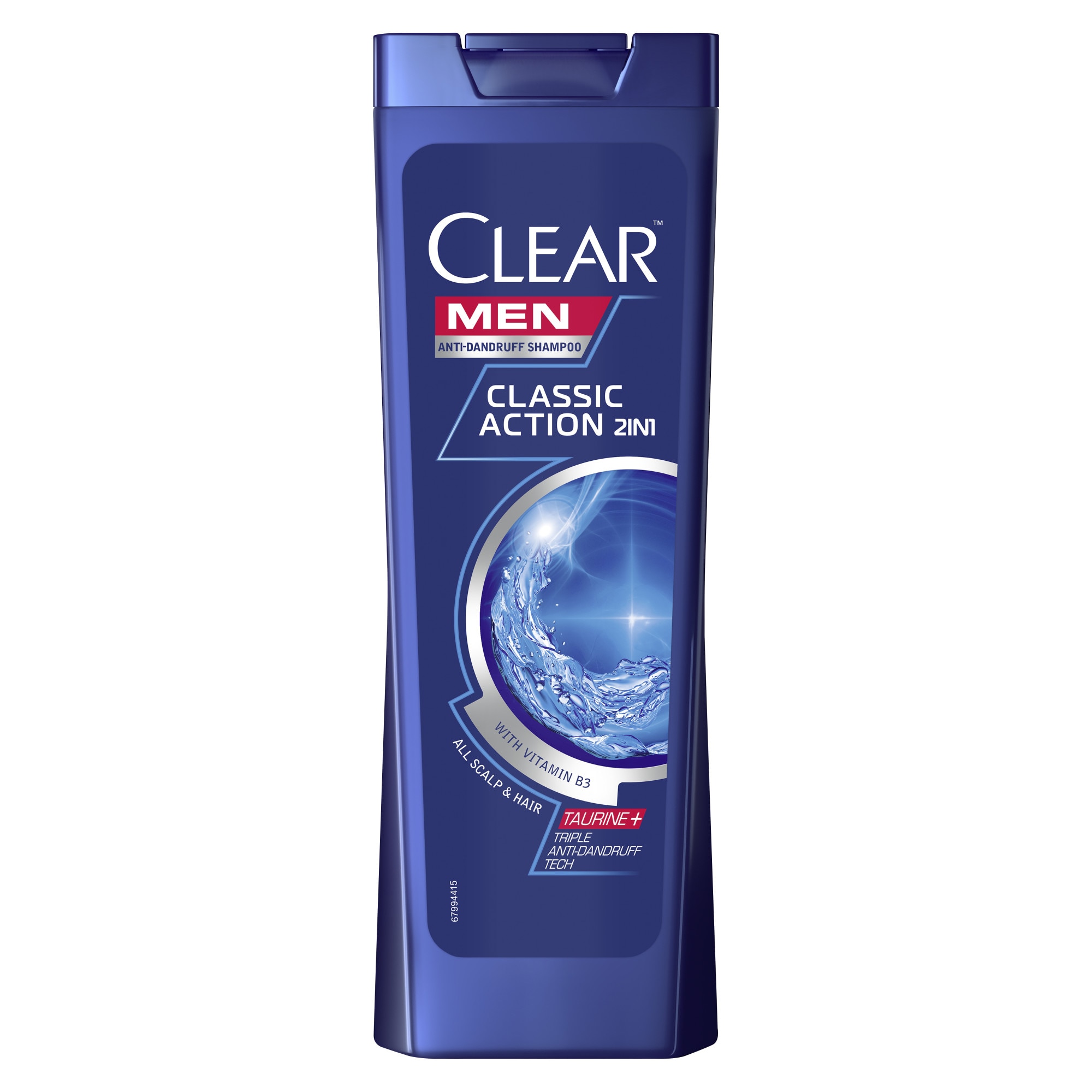 Sampon Clear Men Classic Action 2-in-1 pentru toate tipurile de par, 250 ml