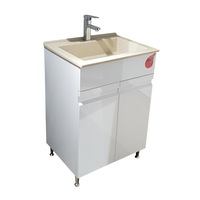 mobilier baie mdf vopsit fronturi si laterale cu 2 usi frezate polita si lavoar compozit 60 cm imagen 25_0_
0