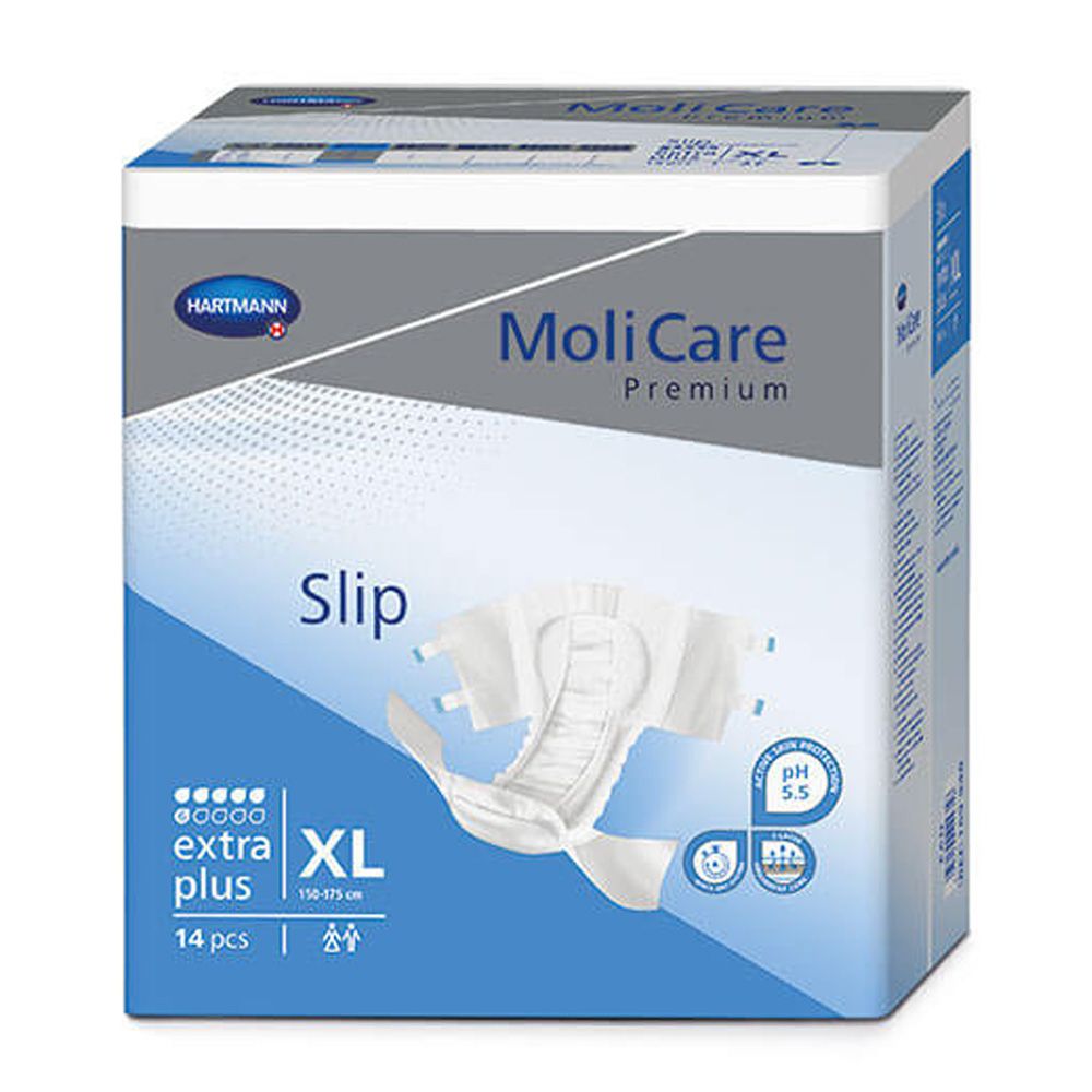 Scutece Hartmann, MoliCare Premium Elastic 6 picaturi, XL, 14 bucati