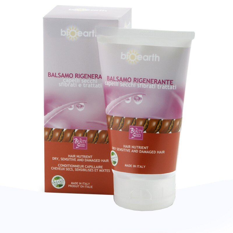 Balsam de par regenerat bio cu aloe si unt de shea Bioearth, 150ml