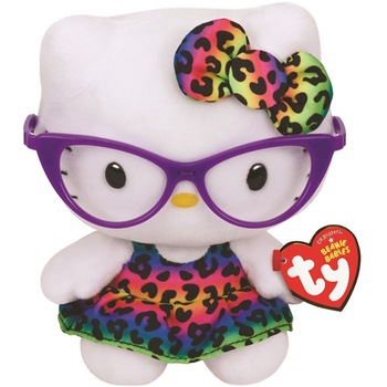 Jucarie de plus TY Plus, Hello Kitty fashionista, 15cm Jucarie de plus TY Plus, Hello Kitty fashionista, 15cm