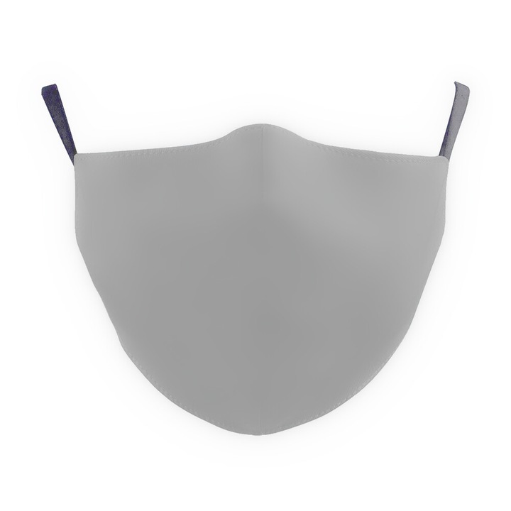 2 db pamut védőmaszk készlet, újrafelhasználható, 2 rétegű, Magic Mirror Fashion®, szürke