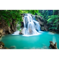 Tablou, Arlata Word Mag, Dormitor, Hol,Cascada 1236, Rama Lemn, Multicolor 80x50 cm, Rezolutie Full HD