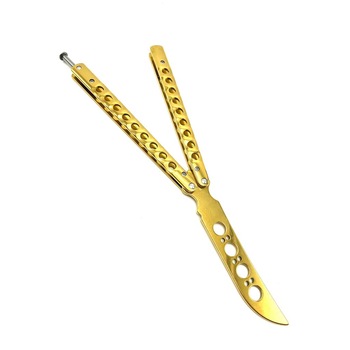 Briceag Butterfly Balisong pentru antrenament, 27.5 cm, Master Trainer Gold Briceag Butterfly Balisong pentru antrenament, 27.5 cm, Master Trainer Gold