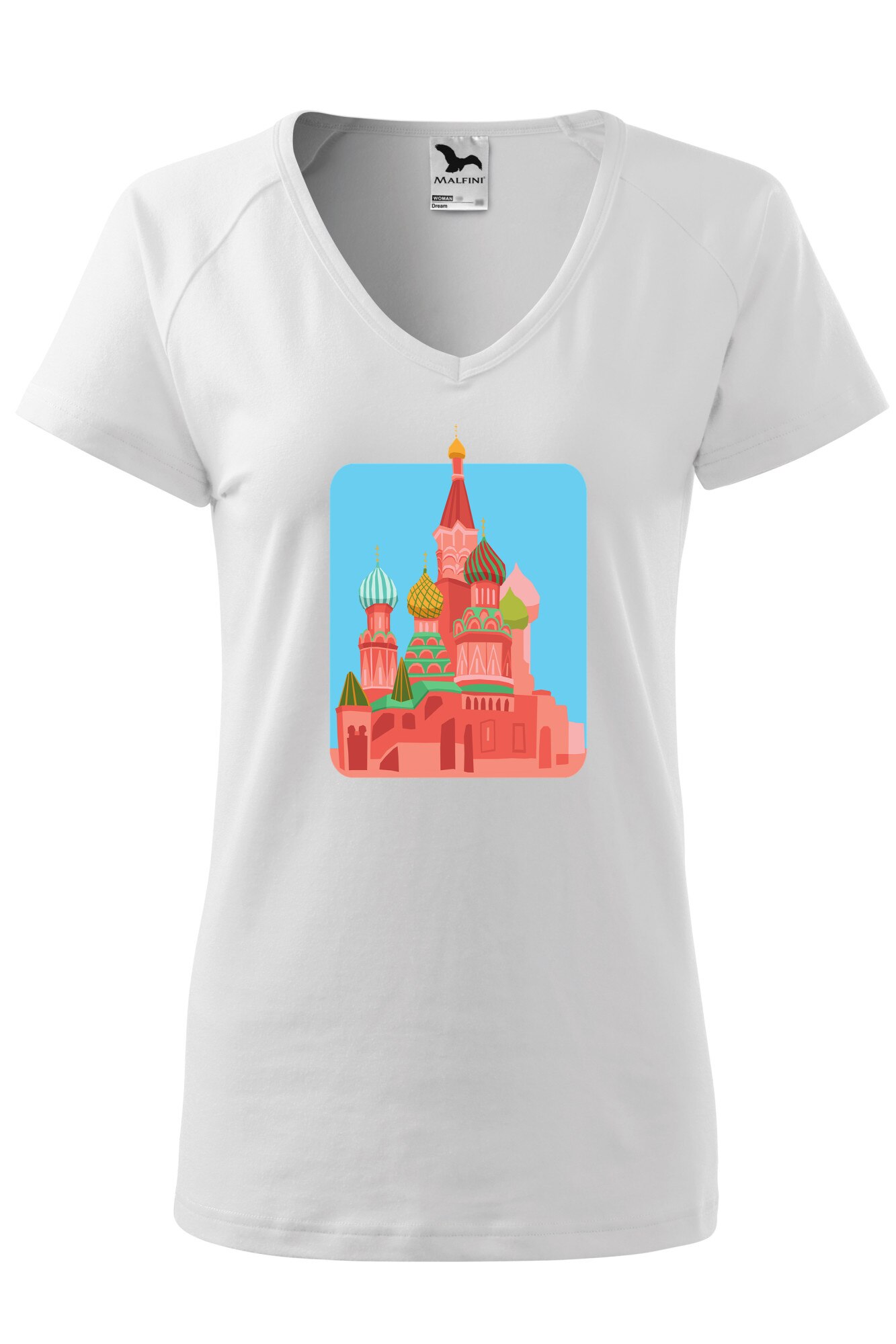 Tricou dama, Malfini, Kremlin, Alb
