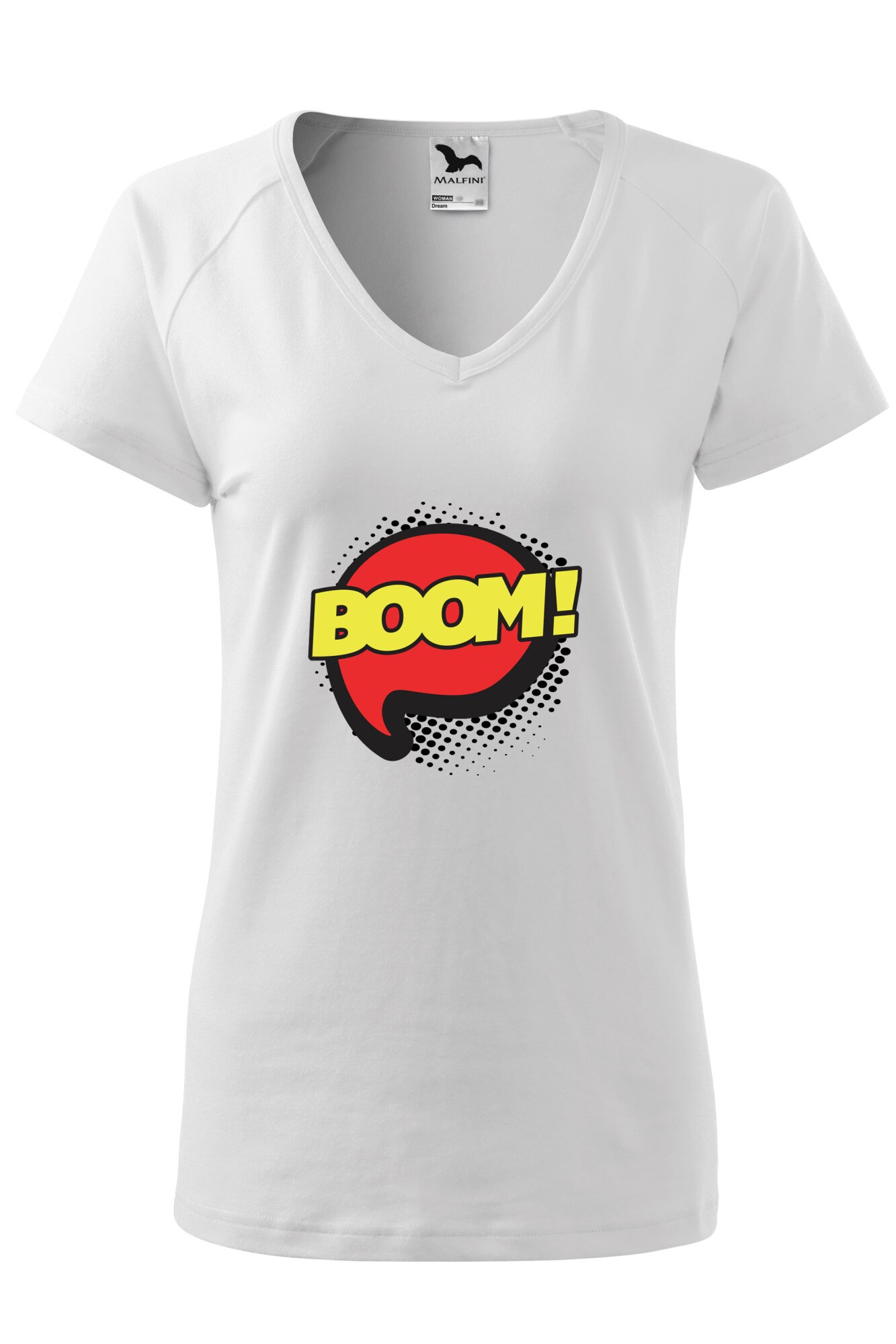 Tricou dama, Malfini, Comic Boom, Alb, XS